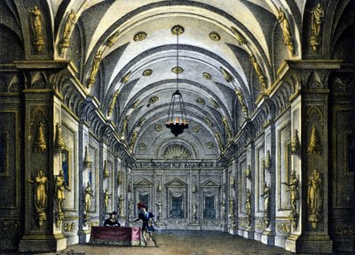Sanquiricon lavastus Gaetano Donizettin (1797-1848) oopperaan "Anna Bolena", joka on edustettuna Teatro Carcanossa Milanossa tekijältä Alessandro Sanquirico