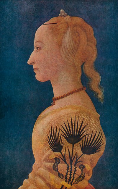Naisen muotokuva, c1465 tekijältä Alesso Baldovinetti