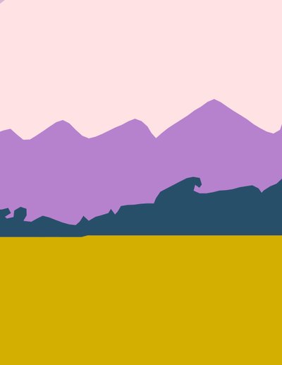 Läheiset vuoret,2016,(c-print) tekijältä Alex Caminker