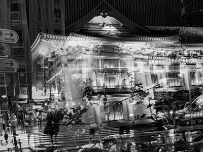 Röntgenkatu, 2020 (s/w valokuva) tekijältä Alex Caminker