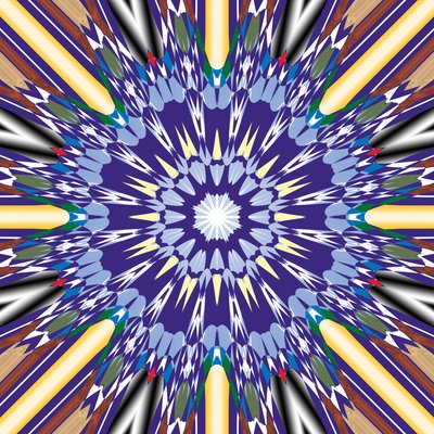mandala, 2019, (sekoitettu media) tekijältä Alex Caminker