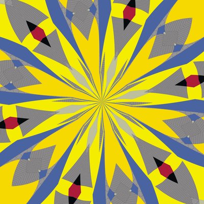 symmetria #14,2019,(sekoitettu media) tekijältä Alex Caminker