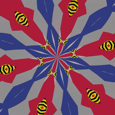 symmetria #2,2019,(sekoitettu media) tekijältä Alex Caminker
