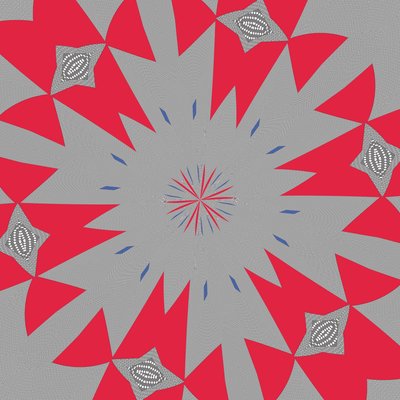 symmetria #43,2019,(sekoitettu media) tekijältä Alex Caminker