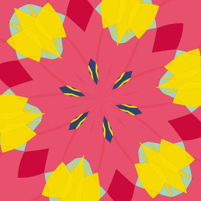 symmetria #44,2019,(sekoitettu media) tekijältä Alex Caminker