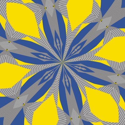 symmetria #8,2019,(sekoitettu media) tekijältä Alex Caminker