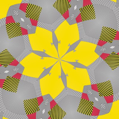 symmetria #9,2019,(sekoitettu media) tekijältä Alex Caminker
