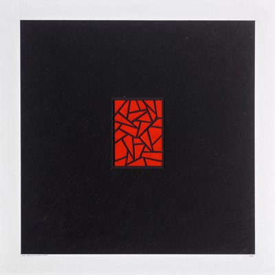 Red Bits on Black, 2021 (emali kortilla) tekijältä Alex Dunn