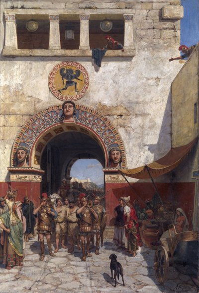 Portti Volterrassa, Etruriassa tekijältä Alexander Alexandrovich Svedomsky