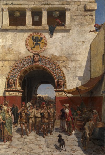 Portti Volterrassa, Etruriassa tekijältä Alexander Alexandrovich Svedomsky