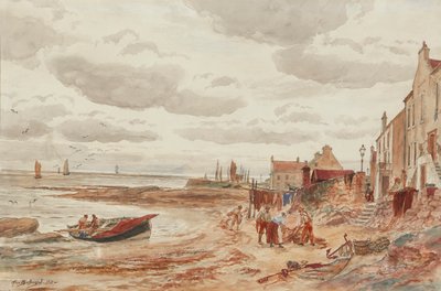 Iltapäivä, Buckhaven (kynä ja vesiväri) tekijältä Alexander Ballingall