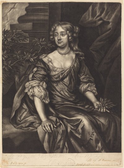Oikea arvoisa rouva Elizabeth Butler, Chesterfieldin kreivitär tekijältä Alexander Browne after Sir Peter Lely