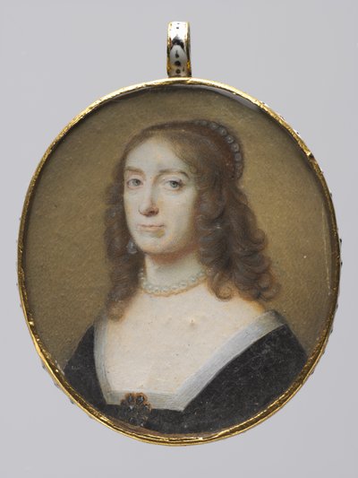 Muotokuva Elizabeth Stuartista, ruhtinaasta Palatinesta ja Böömin kuningattaresta, 1630-luku. tekijältä Alexander Cooper