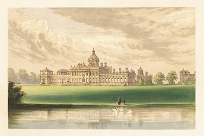 Castle Howard, Yorkshire, Englanti. ,1880 (kaiverrus) tekijältä Alexander Francis (after) Lydon