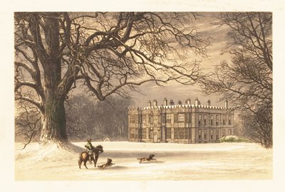 Howsham Hall, Yorkshire, Englanti. ,1880 (kaiverrus) tekijältä Alexander Francis (after) Lydon