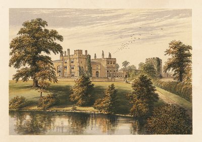 Ripley Castle, Yorkshire, Englanti. ,1880 (kaiverrus) tekijältä Alexander Francis (after) Lydon