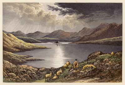 Skotlannin Loch-maisemat: Loch Doon (värilitra) tekijältä Alexander Francis (after) Lydon