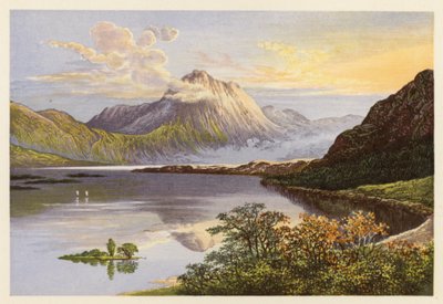 Skotlannin Loch-maisemat: Loch Maree (värilitra) tekijältä Alexander Francis (after) Lydon