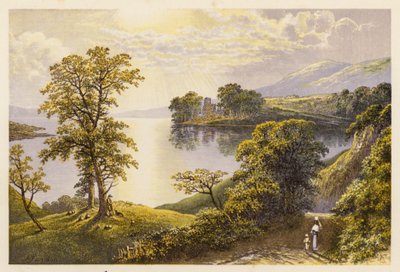Skotlannin Loch-maisemat: Lochmaben (värilitro) tekijältä Alexander Francis (after) Lydon
