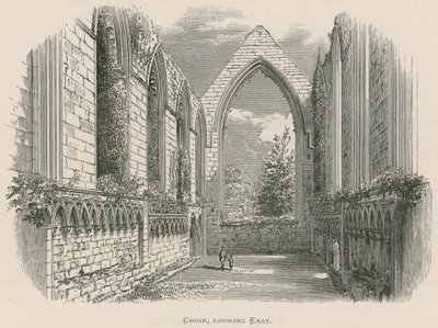 Bolton Priory, kuoro katsoo itään tekijältä Alexander Francis Lydon