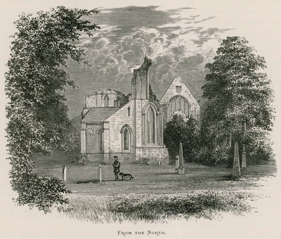 Dryburgh Abbey, pohjoisesta tekijältä Alexander Francis Lydon