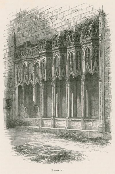 Furness Abbey, Sedilia tekijältä Alexander Francis Lydon