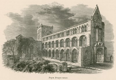 Jedburgh Abbey, luoteesta tekijältä Alexander Francis Lydon
