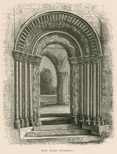 Jedburgh Abbey, New South Doorway tekijältä Alexander Francis Lydon