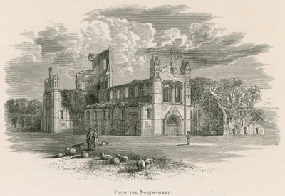 Kirkstall Abbey, luoteesta katsottuna tekijältä Alexander Francis Lydon