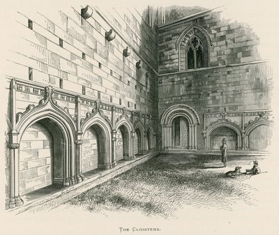 Melrose Abbey, The Cloisters tekijältä Alexander Francis Lydon