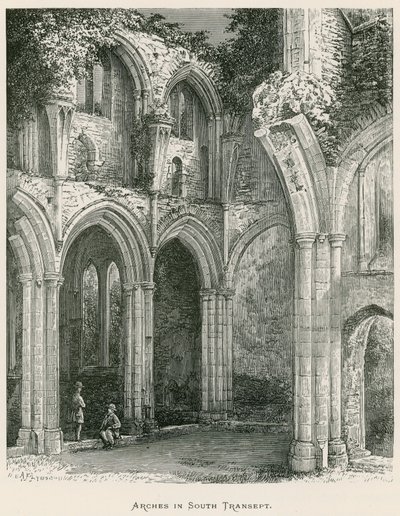 Netley Abbey, Arches in South Transept (kaiverrus) tekijältä Alexander Francis Lydon