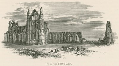 Whitby Abbey, luoteesta tekijältä Alexander Francis Lydon