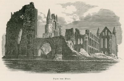 Whitby Abbey, lännestä tekijältä Alexander Francis Lydon