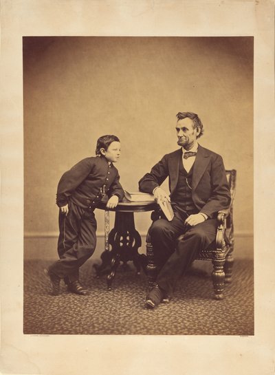[Abraham Lincoln ja hänen poikansa Thomas (Tad)] tekijältä Alexander Gardner
