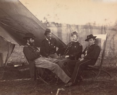 [Neljä upseeria], n. 1864. tekijältä Alexander Gardner