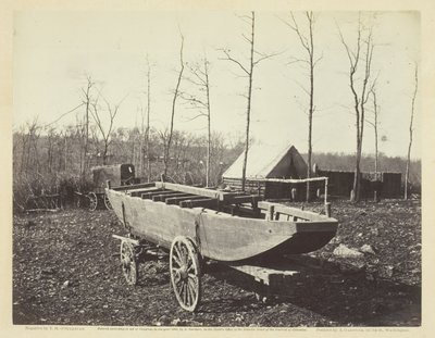 Pontoon Boat, Brandyn asema, Virginia, helmikuu 1864. tekijältä Alexander Gardner