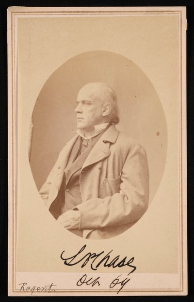 Salmon Portland Chasen muotokuva 1808-1873, lokakuu 1864. tekijältä Alexander Gardner