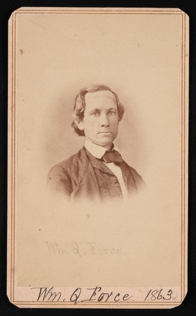 Muotokuva William Quereau Forcesta 1820-1880, kesäkuu 1863. tekijältä Alexander Gardner