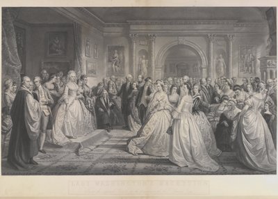 Alexander Hay Ritchie - Tasavaltalainen hovi (Lady Washingtonin vastaanottopäivä) Daniel Huntingtonin mukaan. tekijältä Alexander Hay Ritchie