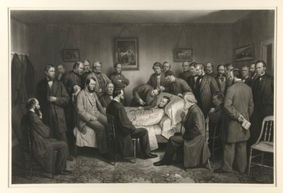 Lincoln kuolinvuoteellaan tekijältä Alexander Hay Ritchie