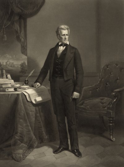 Presidentti Jackson, noin 1860 tekijältä Alexander Hay Ritchie