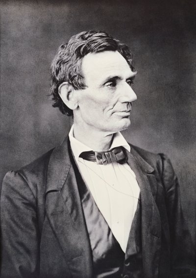 Abraham Lincoln, noin 1860 tekijältä Alexander Hesler