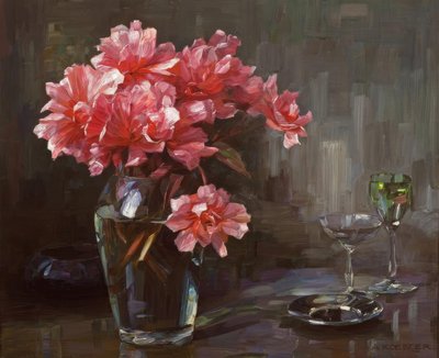 A.Koester, Blumen in Glasvase tekijältä Alexander Köster