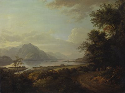 Loch Awe, Argyllshire, n. 1785. tekijältä Alexander Nasmyth