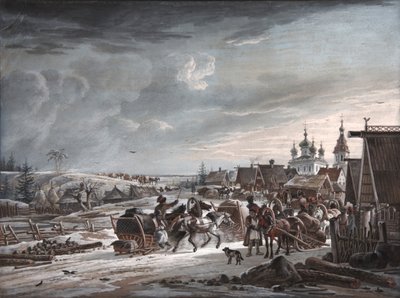 Talvi, 1825 tekijältä Alexander Osipovich Orlowski