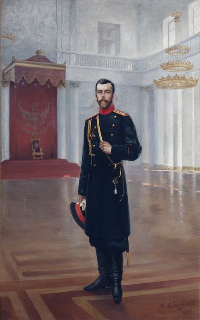 Keisari Nikolai II:n muotokuva 1868-1918, 1898 tekijältä Alexander Petrovich Safonov