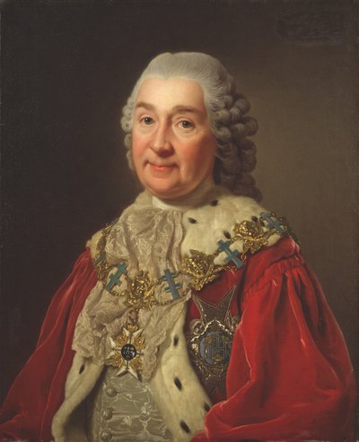 Carl Fredrik Scheffer (1715–1786), kreivi ja valtioneuvoston jäsen, 1775 tekijältä Alexander Roslin