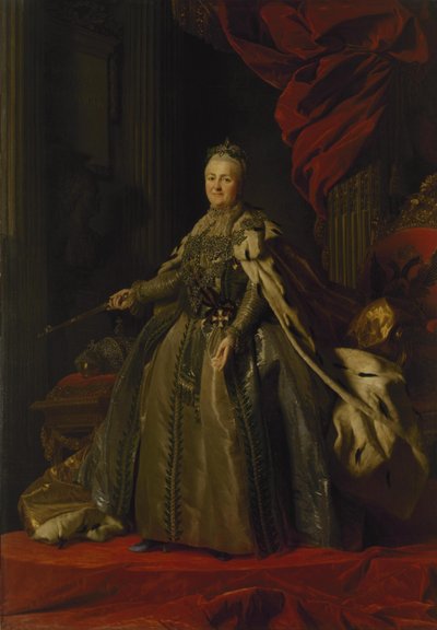Katariina II:n muotokuva, 1776-77 tekijältä Alexander Roslin