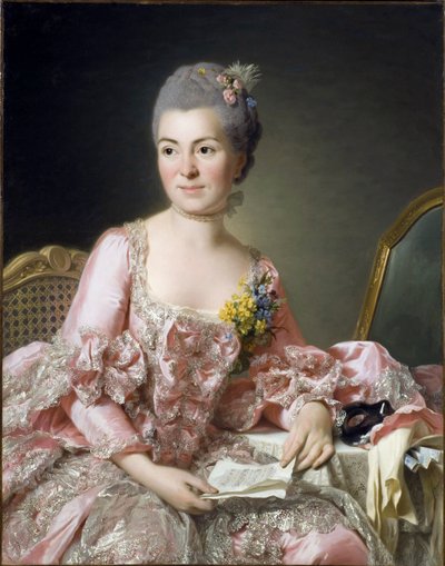 Muotokuva Marie Suzannesta (Marie-Suzanne) Giroust, Madame Roslin (1734-1772) Maalaus: Roslin, Alexander (Alexandre) (1718-1793) tekijältä Alexander Roslin