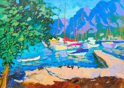 Vireä Välimeren satama tekijältä Alexander Shandor